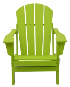 थोक उच्च गुणवत्ता निविड़ अंधकार आधुनिक लकड़ी पाली एचडीपीई Adirondack कुर्सी - Product Image 6