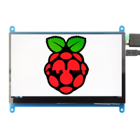 Pantalla LCD de 7 Pulgadas para Raspberry Pi 4 (C) Compatible con Varios Sistemas, Interfaz Táctil USB, Pantalla Táctil Capacitiva IPS de 7 Pulgadas 1024X600 TFT