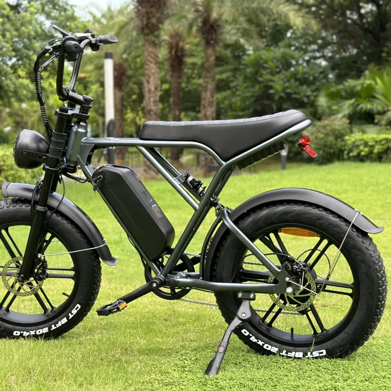 Batería de litio V8 48V Motor de cubo trasero Smartravel bicicleta eléctrica 20 "Fat Tire Electric Sports Inc bicicleta plegable 20" Sp004 OUXI