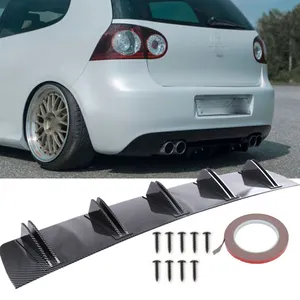 Great carbon Look Auto Rear Bumper Lip khuếch tán phổ quát xe phía sau Bumper cánh cá mập
Loại carbon