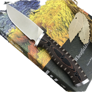 Couteau de chasse A48 DIY OEM pour l'extérieur, lame fixe 8Cr13Mov, fourreau Kydex, poignée G10, pour le camping et la survie - Product Image 1