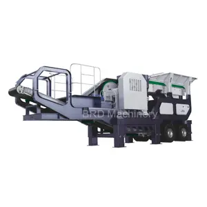 Professional Reliable Rock Stone Crushing Station Mobile Limestone Basalt Aggregate Gravel Jaw Crusher Wheel Type Mobile Crusher