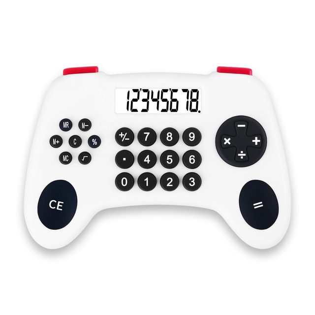 8 Digits Gamepad Calculator Student Fancy Calculator Game Controller Calculator for Promotional Gift