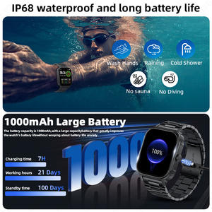 Montre connectée LIGE BWJU105 à longue durée <span class=keywords><strong>de</strong></span> <span class=keywords><strong>vie</strong></span> <span class=keywords><strong>de</strong></span> la batterie pour hommes et femmes, suivi <span class=keywords><strong>de</strong></span> la forme physique, réponse aux appels, fréquence cardiaque, montre connectée Android IOS - Product Image 6