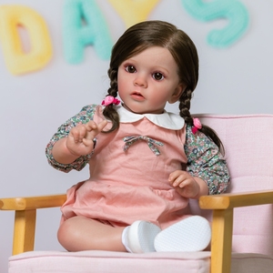 Muñeca Reborn de 60CM para niña pequeña, imagen Real de Missy, piel 3D, múltiples capas, pintura de venas Visible, arte coleccionable de alta calidad - Product Image 4