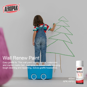 Aeropak Vernice Spray Acrilica 400ml Resistente ai Graffi Impermeabile Bianca per Rinnovamento Pareti Interne (Rinnovo Pareti) - Product Image 2
