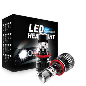 Projecteur de phare LED H8 H11 100W Canbus 12000LM 6000K Blanc Plug&Play H4 H7 9005 9006 Remplacement de lampe halogène avec ventilateur - Product Image 1