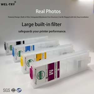 <span class=keywords><strong>Cartouche</strong></span> <span class=keywords><strong>d</strong></span>'<span class=keywords><strong>encre</strong></span> rechargeable WEL-TRY à conception brevetée pour imprimantes Epson WF-C5790 WF-C5890 5310 5390 PX-M884 S884, <span class=keywords><strong>vide</strong></span> sans puce - Product Image 6