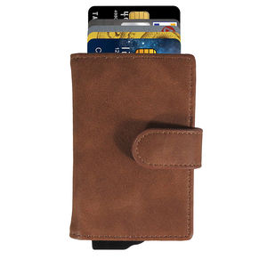 Mendit - Tarjetero Corto Unisex Antirrobo con Bloqueo RFID, Clip para Billetes, Cierre Abierto, Forro de Nailon, Material PU - Product Image 3