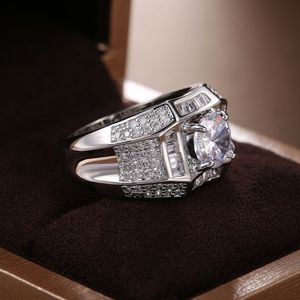 Anillo de Diamantes de Oro Rosa para Mujer F551, Corte Brillante Redondo, Anillo de Compromiso con Diamantes Sintéticos Cultivados en Laboratorio, Color G, Piedras Laterales - Product Image 4