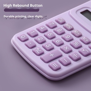 Mini Calculadora Electrónica de Plástico con Energía Solar, Linda y Simple, con Pantalla Científica de 8 Dígitos para Estudiantes, Calculadora Portátil - Product Image 4