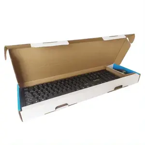 Flat kraft paper Packaging Corrugated electronics keyboard Carton packaging box