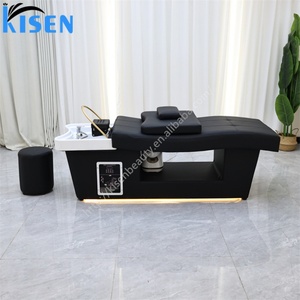 Kisen Thai <b>Style</b> Shampoo Bed for <b>Head</b> Spa Scalp Care Professional Water Circulation Therapy Massage Table for Salon - Product Image 3