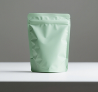 Sac vertical biodégradable personnalisable imprimé en gravure pour l'emballage des aliments secs, herbes, épices, fermeture éclair, film polyester