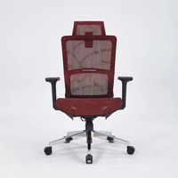 Chaise de bureau ergonomique à dossier haut avec hauteur réglable, design moderne, base robuste - Tissu