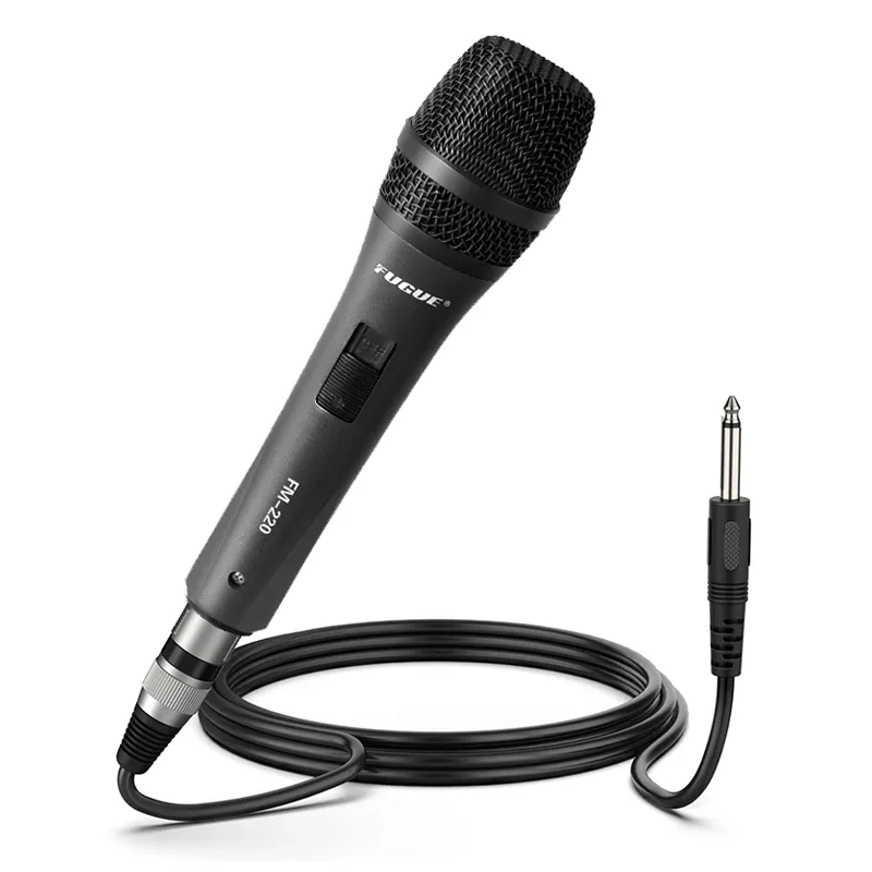 XFM-220 XLR 3 Pin Karaoke Mikrofon, Dynamic Vocal Singing Church Sprach aufzeichnung Kabel gebundenes Hand mikrofon mit Kabel