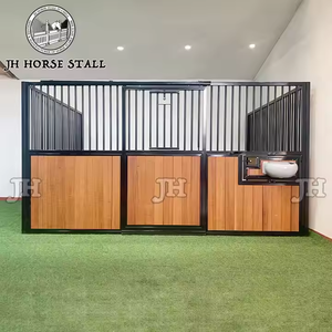 맞춤형 말 장비 공급 업체 방수 코팅 말 안정 스톨 프론트 도어 게이트 계획 캐나다 판매 - Product Image 6
