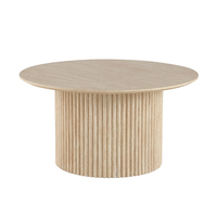 Table d'appoint moderne de luxe italienne, table basse ronde pour la maison, le bureau, le salon