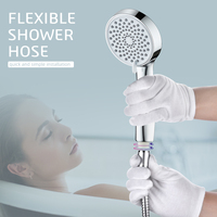 Ningbo salle de bain petite douche à main multiple réglable 3 Mode Massage Spa moderne haute pression Massage pommeau de douche à main
