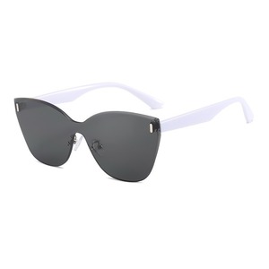 Lunettes de soleil œil de chat sans monture polarisées UV400 pour femmes, protection solaire rétro, mode adulte - Product Image 5