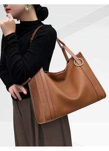 Sacs à bandoulière en cuir véritable de haute qualité pour femmes, sacs fourre-tout de créateur grande capacité, sacs messager à bandoulière pour dames, sacs à main tendance - Product Image 6