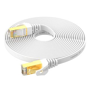 Cat 8 Flat Ethernet <b>Cable</b> STP Gold Plated RJ45 30awg Pure Copper Patch Cord Cat8 4 Pair Network <b>Communication</b> <b>Cables</b> - Product Image 4