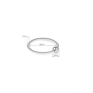Anillo de Nariz de Acero Inoxidable para Mujer 2023 con Bola Captiva, Aro de Oro de Acero Quirúrgico de Alta Calidad para Septum y Ceja con Zirconia como Piedra Principal - Product Image 2