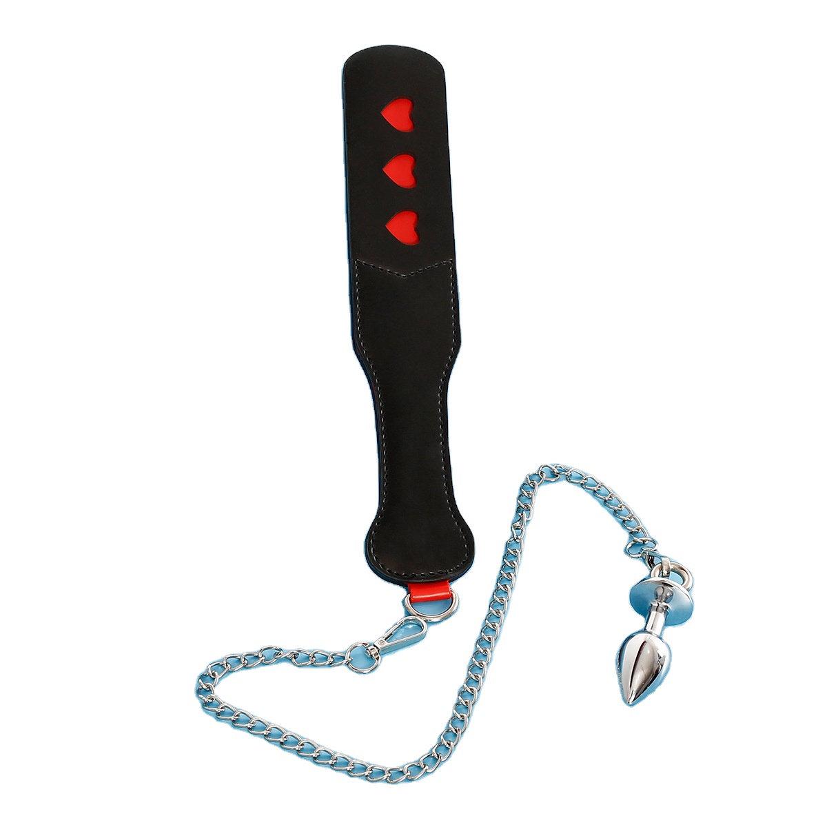 SM Sex Toys - Double-Layer Leather Spanking Anal Plug SM Sex Toys - Double-Layer Leather Spanking Anal Plug