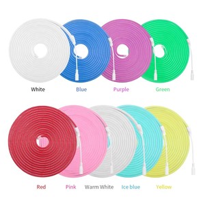Tira de Luz LED de Silicona Flexible de Neón de un Solo Color o RGB, 50M, 6x12mm, 8x16mm, 1cm, 2.5cm, DC12V, 24V, AC110V, 220V, para Letreros Luminosos - Product Image 5