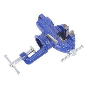 Bench Vise 70mm Smooth Jaw High Carbon Steel <b>Woodworking</b> <b>Clamp</b> Stationary Base Stable Support - Product Image 2