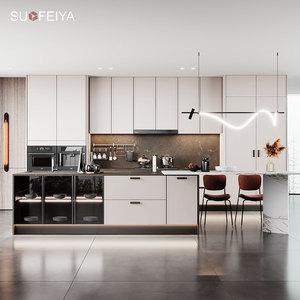 Sofeyia armadietto da <span class=keywords><strong>cucina</strong></span> di fascia alta mobili in legno compensato MDF isola in legno di alta Gloss <span class=keywords><strong>cucina</strong></span> vetro laccato per l'australia - Product Image 1