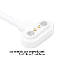 Chargeur magnétique à ventouse en forme de T pour toutes les montres intelligentes Micro-USB 2P-2.5Mm et 2P-4.0Mm avec protection de veste TPE incluse