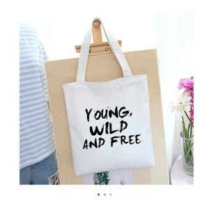 Nhà Sản Xuất Tùy Chỉnh In Ấn Sinh Thái Thân Thiện Reusable Đen Trắng <span class=keywords><strong>Canvas</strong></span> Mua Sắm <span class=keywords><strong>Tote</strong></span> Túi - Product Image 6