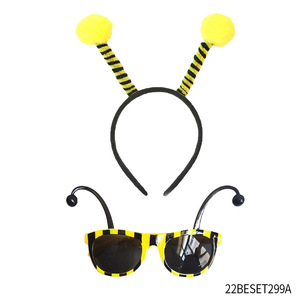 Kids Bumblebee Costume Set with Tutu Skirt Headband Arm & Leg Warmers Halloween Party Outfit - Product Image 5