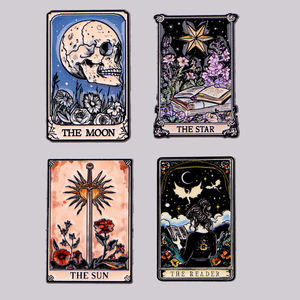<span class=keywords><strong>Tarot</strong></span>-Emaille-Anstecknadeln, Cartoon-Broschen für Damen, Anstecknadeln für Herren, Abzeichen für Rucksack, Kostüm-Accessoires, Vintage-Schmuck, Geschenke - Product Image 1