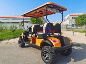 Voiture de golf tout-terrain électrique à haute configuration, véhicule buggy, 4 places, chariot électrique de tourisme avec bande lumineuse - Product Image 4