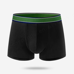 Calzoncillos bóxer elásticos de algodón suave para hombre, pantalones cortos cómodos y elegantes de Color sólido, calzoncillos sostenibles para hombre, venta al por mayor - Product Image 3