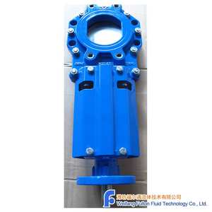 Задвижка ножевая KGV с верхним фланцем ISO, готовая к установке электропривода, DN100, PN10, для воды или пульпы, EN558 K1, EN1092, GSK - Product Image 5