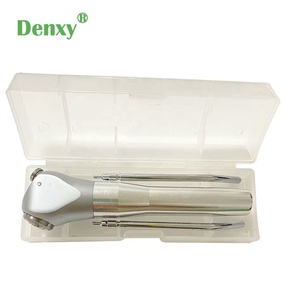Denxy produk peralatan gigi, instrumen peralatan <span class=keywords><strong>Dental</strong></span> lurus genggam 3 jalan jarum suntik semprotan Air udara dengan 2 nozel TipsTube - Product Image 1