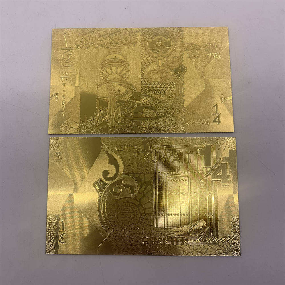 科威特1/4 1/2 1 5 10 20 迪纳尔纪念品PET 假24K镀金纸币收藏品家居装饰礼物| Alibaba.com