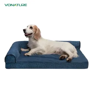 Hoge Kwaliteit Controle Waterdichte Slimme Orthopedische Wasbare Extra Grote Hond Sofa Kat Rond Huisdier Bed