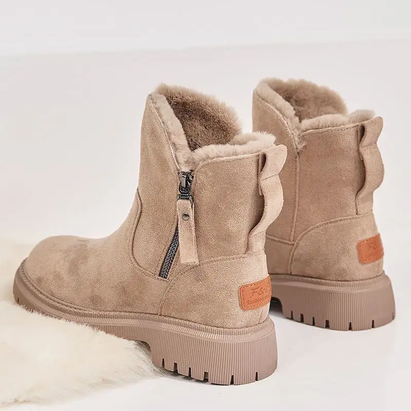 Winter new korean version winter boots plus velvet chunky cotton shoe warm snow boots for women