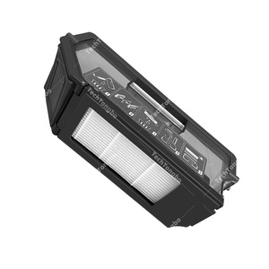 Bac à poussière et filtre Hepa à vide automatique noir pour accessoires d'aspirateur robotique <span class=keywords><strong>Ecovacs</strong></span> <span class=keywords><strong>X1</strong></span> OMNI / <span class=keywords><strong>X1</strong></span> <span class=keywords><strong>TURBO</strong></span>/ <span class=keywords><strong>X1</strong></span> PLUS - Product Image 5