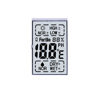 Testeur de pH du sol fabriqué en Chine avec affichage segmenté, hygromètre et écran LCD d'humidité du sol, affichage numérique, module LCD de type TN