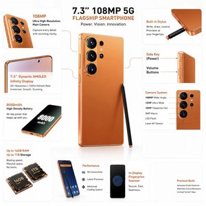 Smartphone 5G débloqué S26 Ultra avec menu en français, batterie 7800 mAh, double SIM, emplacement carte TF, charge ultra-rapide – Spécial Afrique - Product Image 3