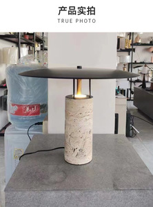 Nordique postmoderne grotte Arts ton marbre <span class=keywords><strong>lampe</strong></span> de table luxe designer art salon chambre chevet trou pierre <span class=keywords><strong>lampe</strong></span> de table - Product Image 2