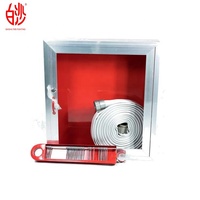 Armoire de lutte contre l'incendie avec armoire de tuyau d'incendie en fibre de verre rouge serrure d'armoire de tuyau d'incendie