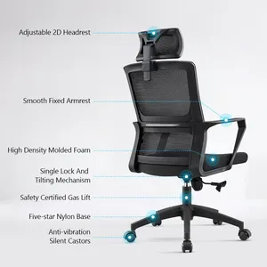 Ticari sağlıklı döner yüksek geri konuk personel kumaş örgü ev ve ofis için ergonomik ofis koltuğu