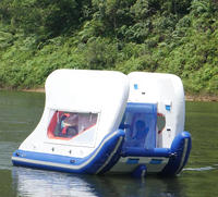 Bateau flottant gonflable portable, yacht gonflable de luxe, bateau gonflable en PVC avec moteur électrique pour jeux aquatiques
