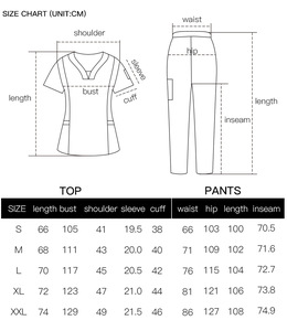 42025 Tenues médicales pour hommes, Vêtements d'infirmière philippins en gros, Uniforme médical noir pour infirmière, Pyjama d'infirmière bordeaux en Spandex - Product Image 2